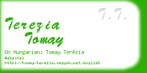 terezia tomay business card